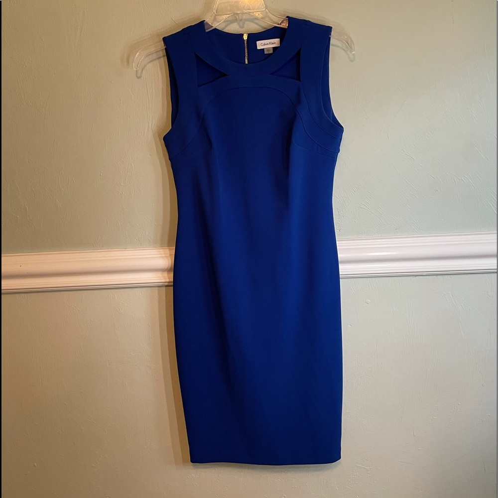 Calvin Klein royal blue dress